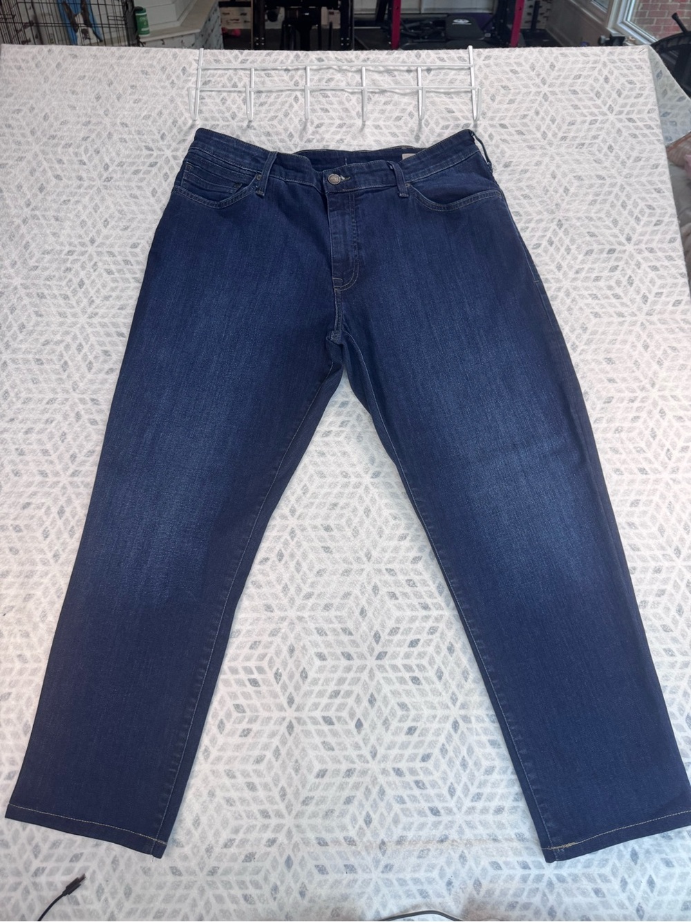 Mavi Matt Relaxed Straight Leg Jeans – Men’s 38x32 Dark Wash Stretch Denim - Picture 2 of 12